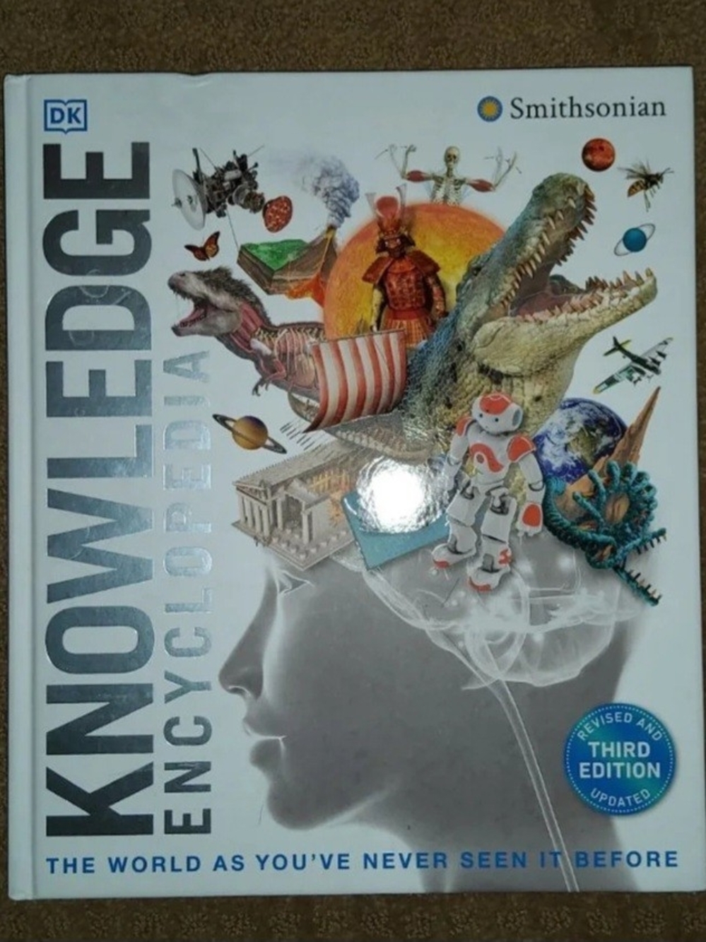 DK Smithsonian Knowledge Encyclopedia Hardcover Book in White